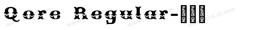 Qore Regular字体转换